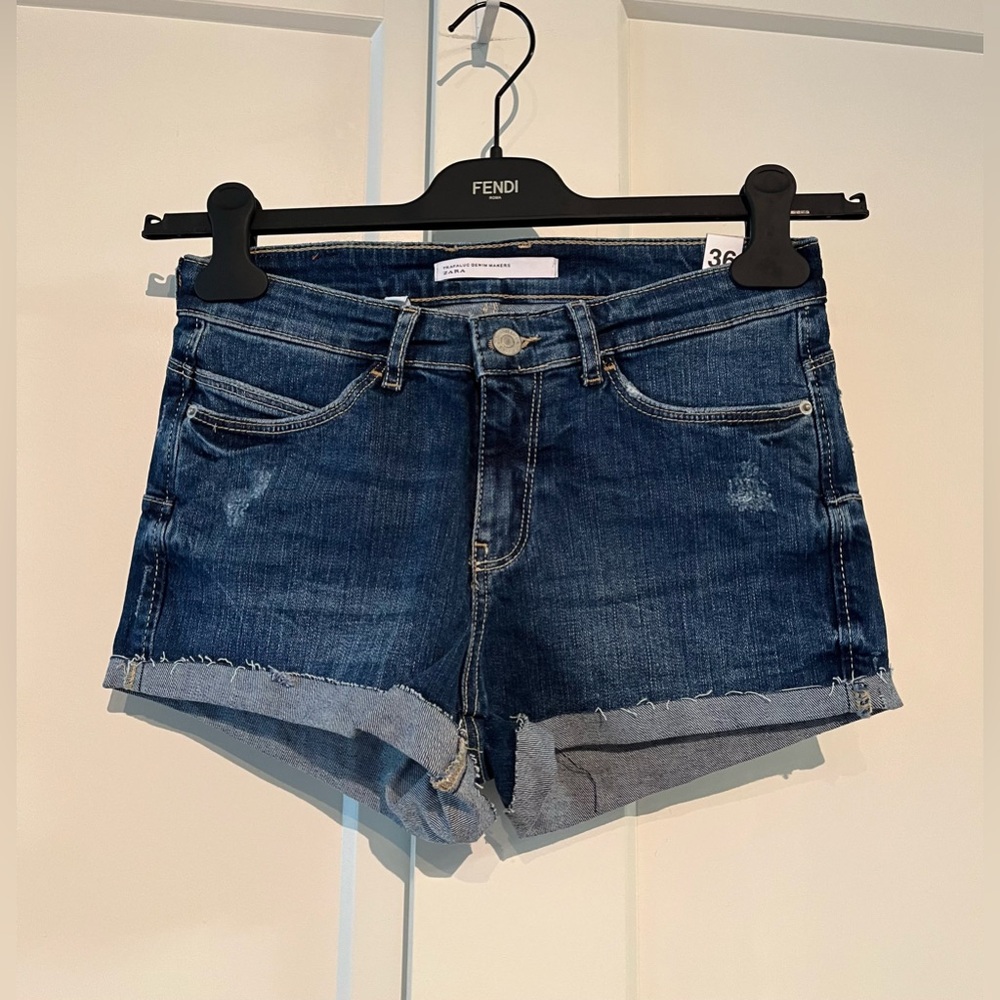 *NWT* Zara 26 Women's Blue Denim Shorts